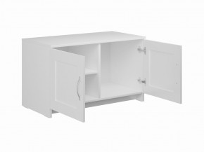 Тумба СИРИУС двухдверная низкая, цвет белый в Тарко-Сале - tarko-sale.mebel24.online | фото 2