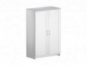 Тумба СИРИУС двухдверная высокая, цвет белый в Тарко-Сале - tarko-sale.mebel24.online | фото