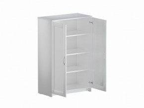 Тумба СИРИУС двухдверная высокая, цвет белый в Тарко-Сале - tarko-sale.mebel24.online | фото 3
