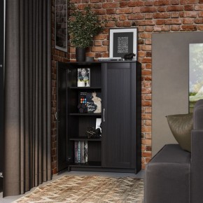Тумба СИРИУС двухдверная высокая, цвет Дуб Венге в Тарко-Сале - tarko-sale.mebel24.online | фото 4