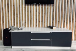 Тумба ТВ большая Парус (Белый/Графит) в Тарко-Сале - tarko-sale.mebel24.online | фото