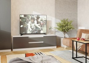 Тумба ТВ большая Парус (Белый/Графит) в Тарко-Сале - tarko-sale.mebel24.online | фото 2