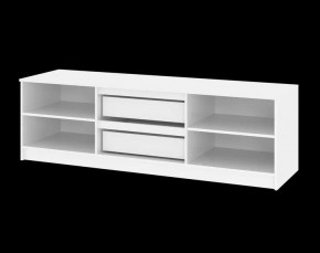 Тумба ТВ большая Парус (Белый/Графит) в Тарко-Сале - tarko-sale.mebel24.online | фото 5