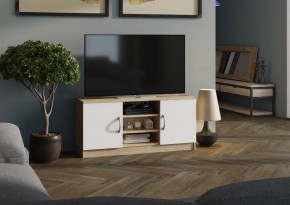 Тумба ТВ Лофт (Дуб Сонома/Белый) в Тарко-Сале - tarko-sale.mebel24.online | фото 1