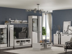 МАГНОЛИЯ Тумба ТВ (Белый глянец/Белый) в Тарко-Сале - tarko-sale.mebel24.online | фото 3