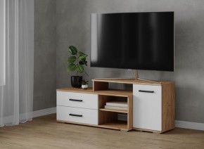 Тумба ТВ Парус-3 Дуб крафт золотой/Белый в Тарко-Сале - tarko-sale.mebel24.online | фото