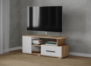 Тумба ТВ Парус-4 Дуб крафт золотой/Белый в Тарко-Сале - tarko-sale.mebel24.online | фото