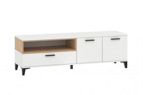 Тумба ТВА НМ 013.44 "Bergen" (Белый/Дуб бунратти) в Тарко-Сале - tarko-sale.mebel24.online | фото