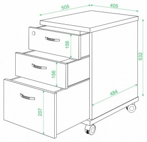 Тумбочка Домино ТС-2 в Тарко-Сале - tarko-sale.mebel24.online | фото 2