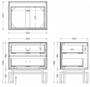 Тумбочка KFG085-NI в Тарко-Сале - tarko-sale.mebel24.online | фото 5