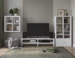 ТВ-тумба Энкель ТВ16, тамбурат, цвет белый в Тарко-Сале - tarko-sale.mebel24.online | фото 4