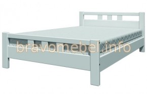 ВЕРОНИКА-2 Кровать из массива 1400 (Белый античный) в Тарко-Сале - tarko-sale.mebel24.online | фото