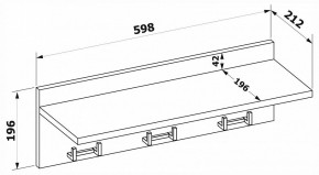 Вешалка-полка ВШ-8 в Тарко-Сале - tarko-sale.mebel24.online | фото 3