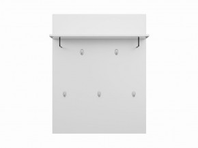 Вешалка СИРИУС настенная с полкой, цвет белый в Тарко-Сале - tarko-sale.mebel24.online | фото