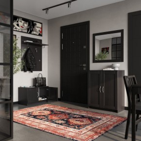 Вешалка СИРИУС настенная с полкой, цвет Дуб Венге в Тарко-Сале - tarko-sale.mebel24.online | фото 4