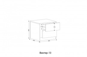 ВИНТЕР - 13 Тумба прикроватная в Тарко-Сале - tarko-sale.mebel24.online | фото 2