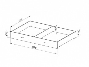 Ящик для металлических кроватей 120*190 (Венге) в Тарко-Сале - tarko-sale.mebel24.online | фото
