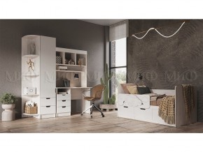 ЮНИОР-4 Детская (модульная) МДФ (Шарли Белый) в Тарко-Сале - tarko-sale.mebel24.online | фото 1