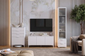 ЗЕФИР Гостиная К1 (белое дерево/белый муар) в Тарко-Сале - tarko-sale.mebel24.online | фото 1