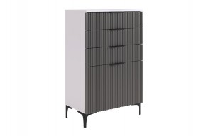ЗЕФИР Гостиная К2 (белое дерево/черный муар) в Тарко-Сале - tarko-sale.mebel24.online | фото 11