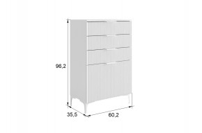 ЗЕФИР Гостиная К2 (белое дерево/черный муар) в Тарко-Сале - tarko-sale.mebel24.online | фото 2