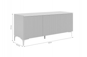 ЗЕФИР Гостиная К2 (белое дерево/черный муар) в Тарко-Сале - tarko-sale.mebel24.online | фото 4