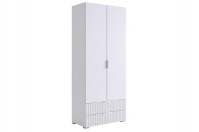 ЗЕФИР Шкаф двухдверный 120.01 (белый муар) в Тарко-Сале - tarko-sale.mebel24.online | фото