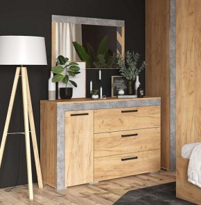 Зеркало Адель дуб крафт золотой/ателье светлое в Тарко-Сале - tarko-sale.mebel24.online | фото 2